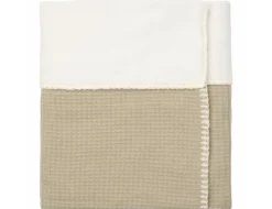 Koeka Bedtextiel * Ledikantdeken Malaga Cotton Fleece Sage Groen