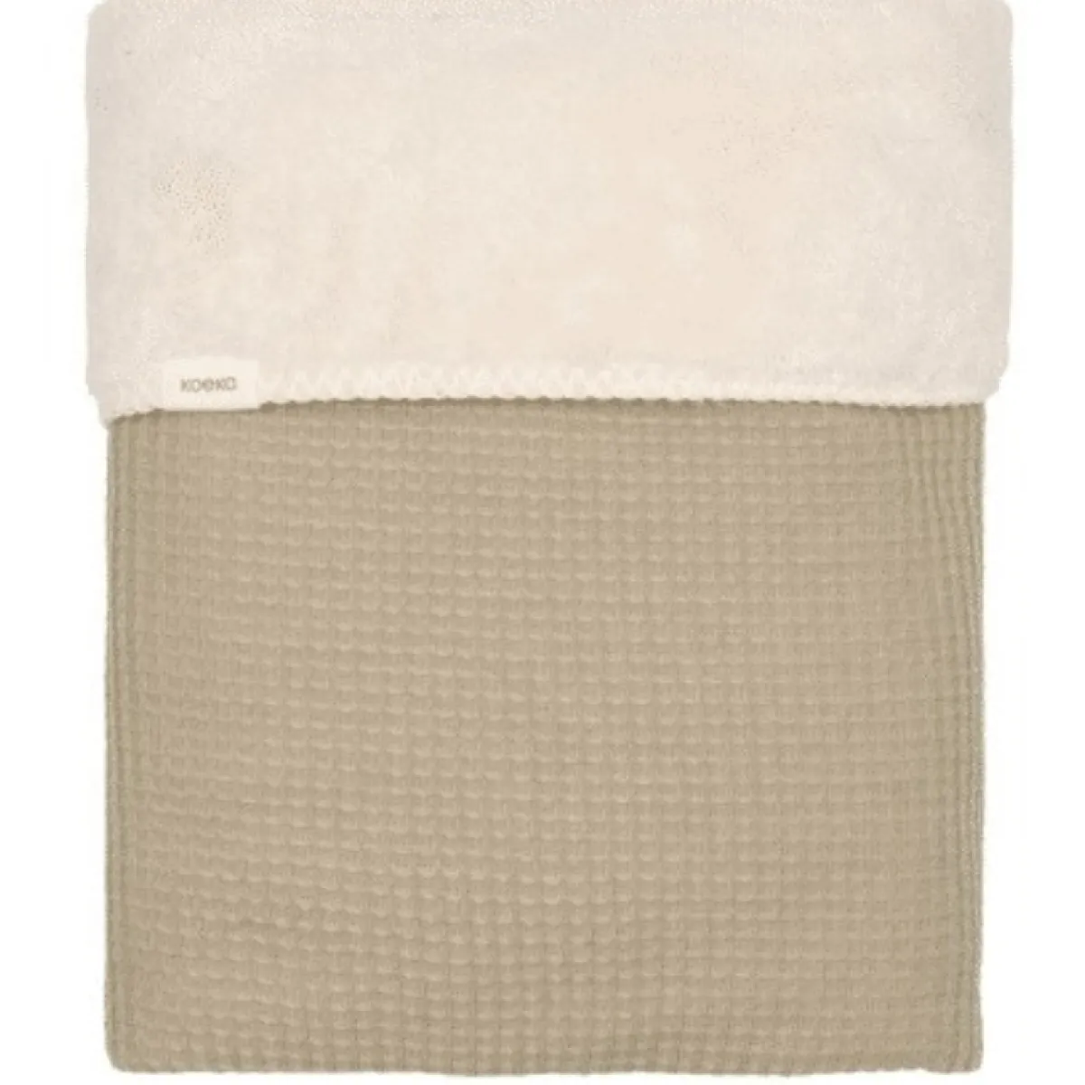 Koeka Bedtextiel * Ledikantdeken Malaga Teddy Sage Groen