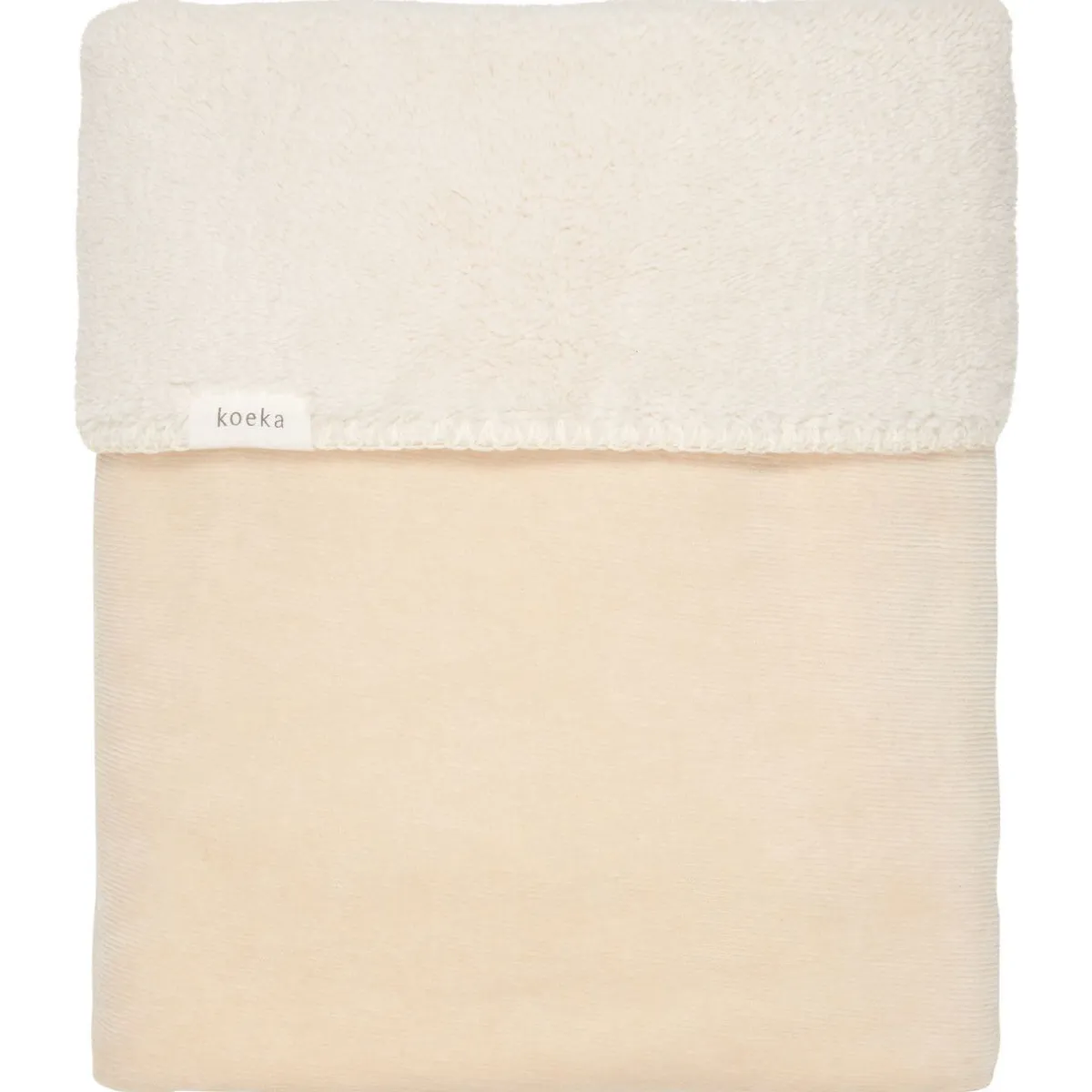 Koeka Bedtextiel * Ledikantdeken Oddi Teddy Warm White Wit