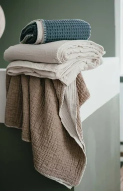 Koeka Bedtextiel * Ledikantdeken Rivoli Caffe Bruin
