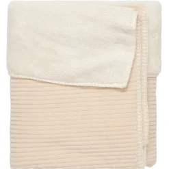 Koeka Bedtextiel * Ledikantdeken Vik Teddy Sand Zand