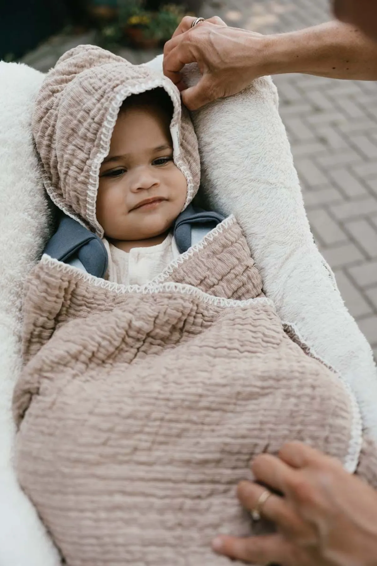 Koeka Badcapes|Bedtextiel * Omslagdoek Rivoli caffe Bruin