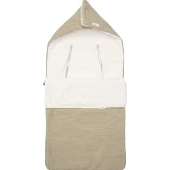 Koeka Baby Autostoel|Bedtextiel * Voetenzak Autostoel 0+ Malaga Cotton Fleece Sage 3/5 punts Groen