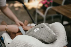 Koeka Baby Autostoel|Bedtextiel * Voetenzak Autostoel 0+ Malaga Cotton Fleece Sage 3/5 punts Groen