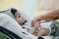 Koeka Baby Autostoel|Bedtextiel * Voetenzak Autostoel 0+ Malaga Cotton Fleece Sage 3/5 punts Groen
