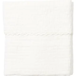 Koeka Bedtextiel * Wiegdeken Lace Elba Milky Wit