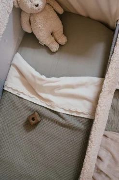 Koeka Bedtextiel * Wiegdeken Malaga Cotton Fleece Sage Groen