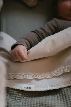 Koeka Bedtextiel * Wiegdeken Malaga Cotton Fleece Sage Groen