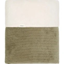 Koeka Bedtextiel * Wiegdeken Vik Teddy Moss Groen