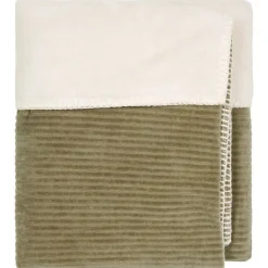 Koeka Bedtextiel * Wiegdeken Vik Teddy Moss Groen