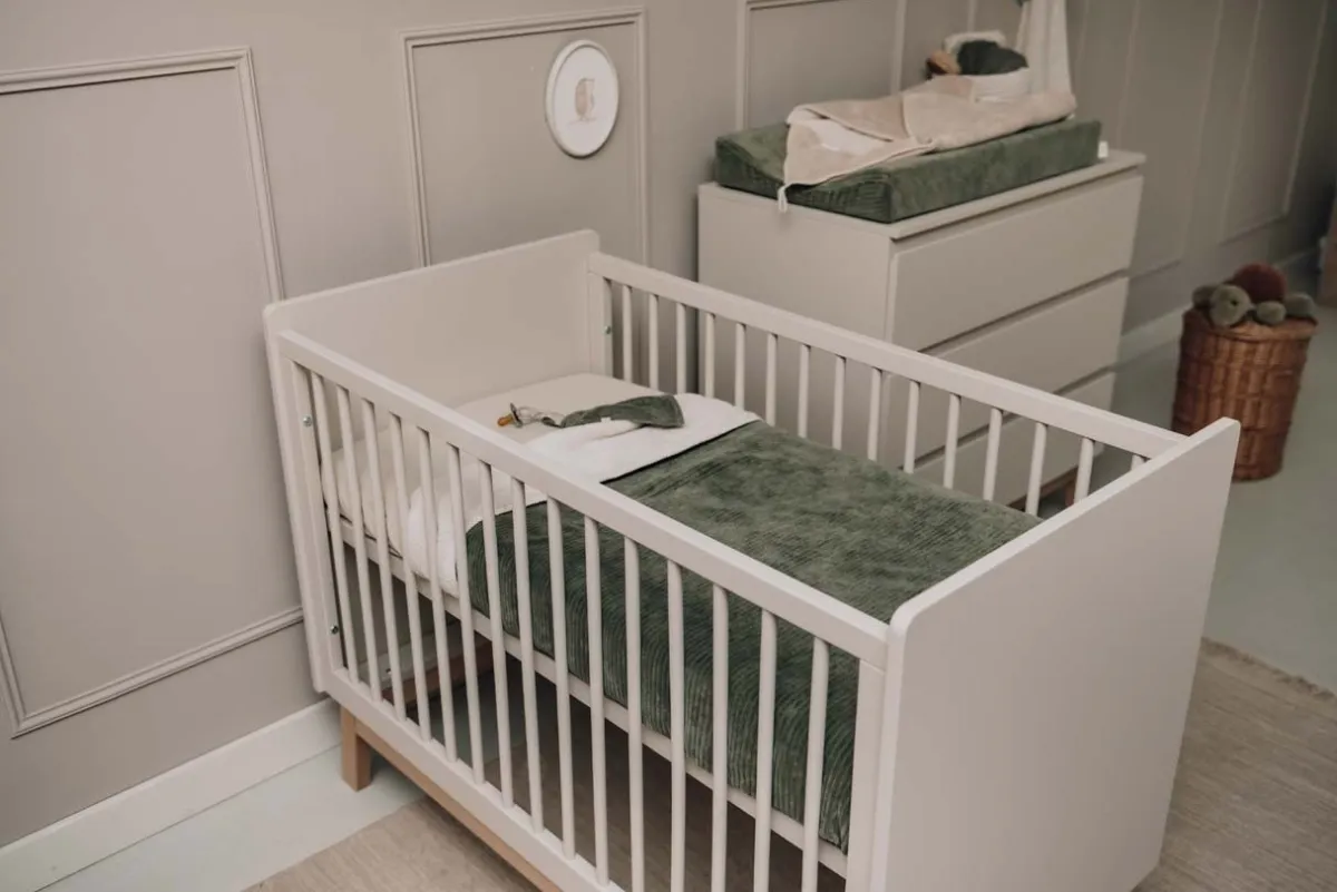 Koeka Bedtextiel * Wiegdeken Vik Teddy Moss Groen