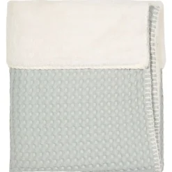 Koeka Bedtextiel * Wiegdeken Wafel Teddy Oslo Ocean Air Blauw