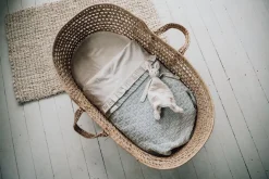 Koeka Bedtextiel * Wieglaken en Hoeslaken Set Faro Ruffle Warm White Wit