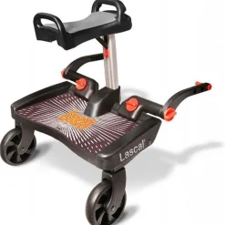 Lascal Meerijdplankjes|Alle Accessoires * Buggy Board Maxi+ Zwart met Grijs Zadel