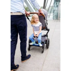 Lascal Meerijdplankjes|Alle Accessoires * Buggy Board Maxi+ Zwart met Grijs Zadel