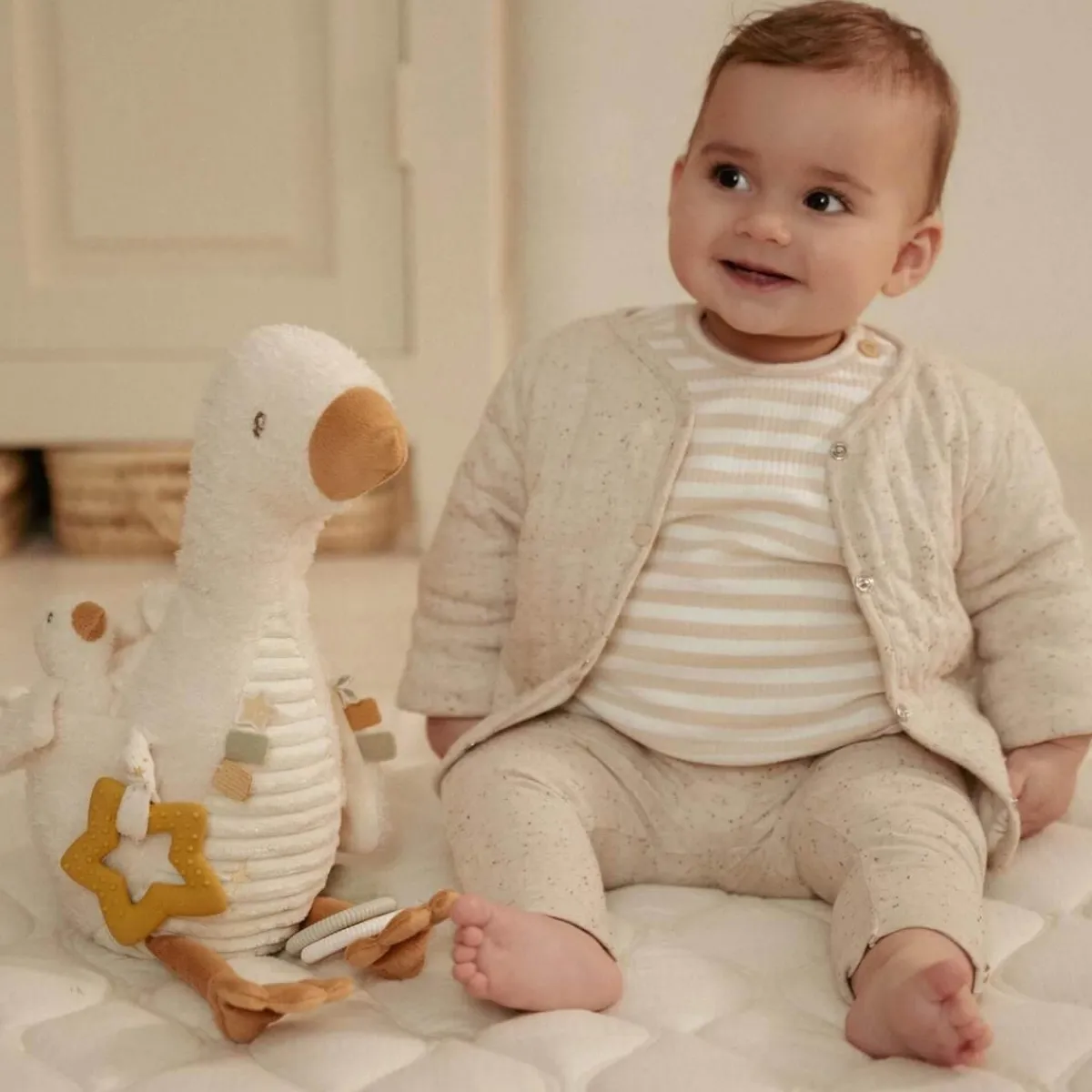 Little Dutch Knuffels * Activiteitenknuffel Little Goose Wit