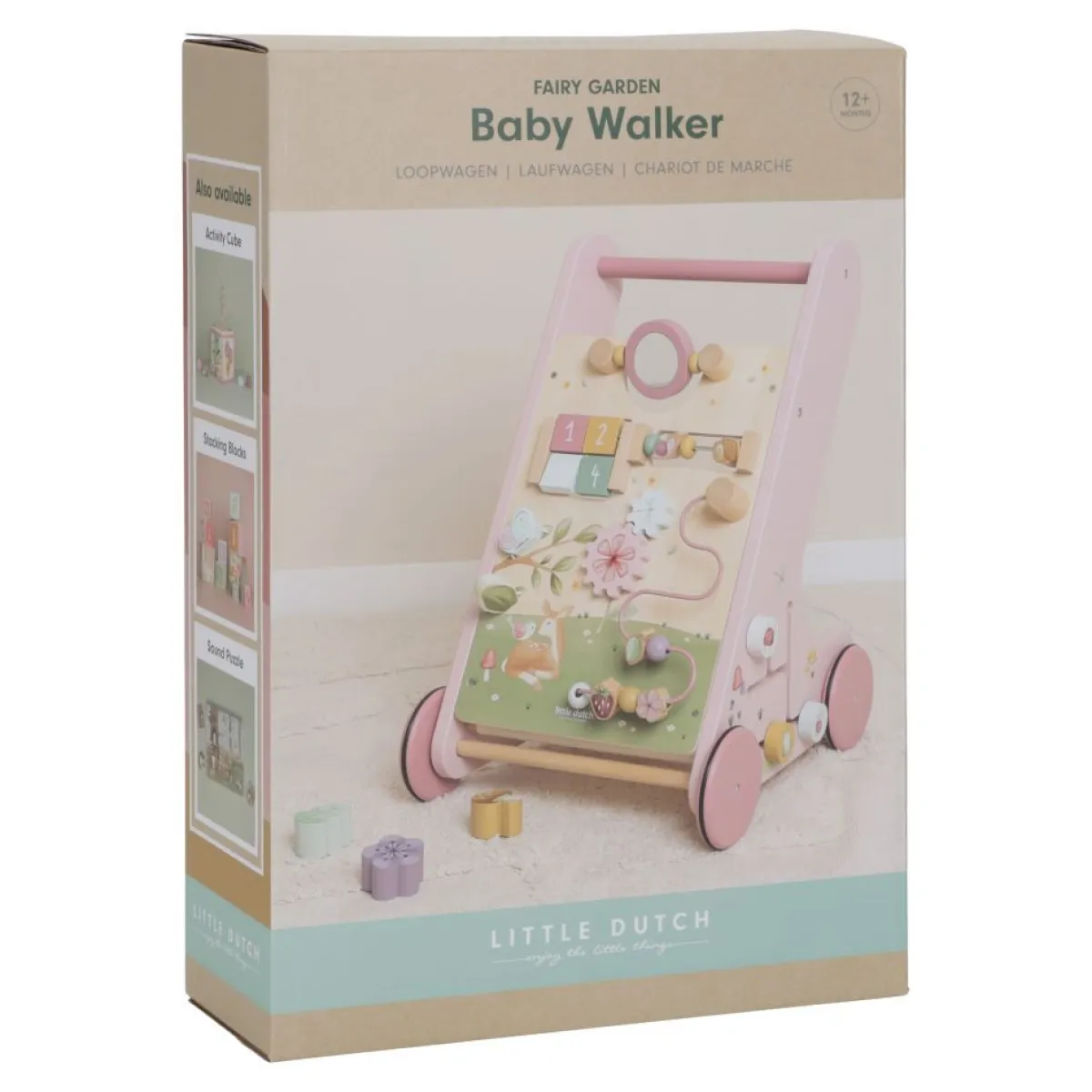 Little Dutch Houten Speelgoed|Overig * Babywalker Fairy Garden FSC Roze