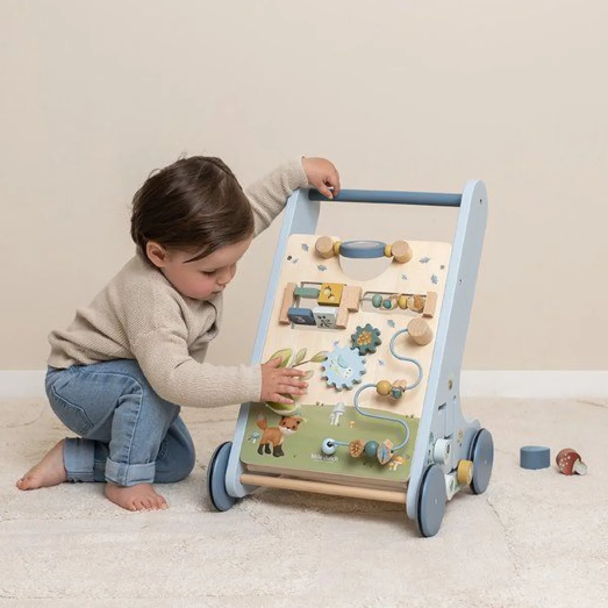 Little Dutch Houten Speelgoed|Overig * Babywalker Forest Friends FSC Blauw