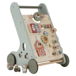 Little Dutch Loopstoelen|Houten Speelgoed * Babywalker Little Farm Multicolor