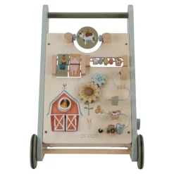 Little Dutch Loopstoelen|Houten Speelgoed * Babywalker Little Farm Multicolor
