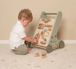 Little Dutch Loopstoelen|Houten Speelgoed * Babywalker Little Farm Multicolor