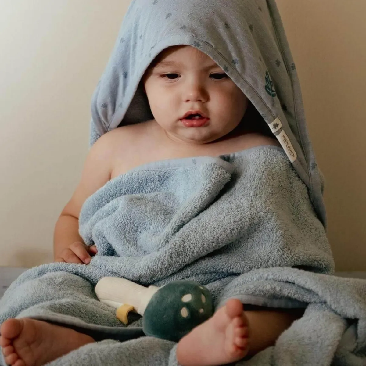 Little Dutch Badcapes * Badcape Pure Denim Blue Blauw