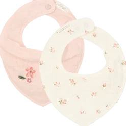 Little Dutch Slabben * Bandana Slab Hydrofiel Fairy Blossom & Blossom 2-pack Roze
