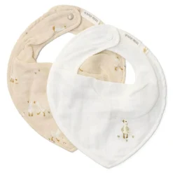Little Dutch Slabben * Bandana Slab Little Goose 2-pack Wit