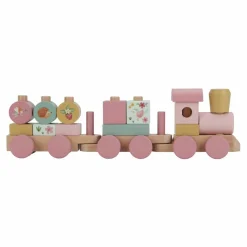Little Dutch Houten Speelgoed * Blokkentrein Fairy Garden FSC Roze