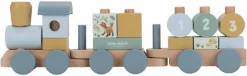 Little Dutch Houten Speelgoed * Blokkentrein Forest Friends FSC Roze
