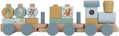 Little Dutch Houten Speelgoed * Blokkentrein Forest Friends FSC Roze