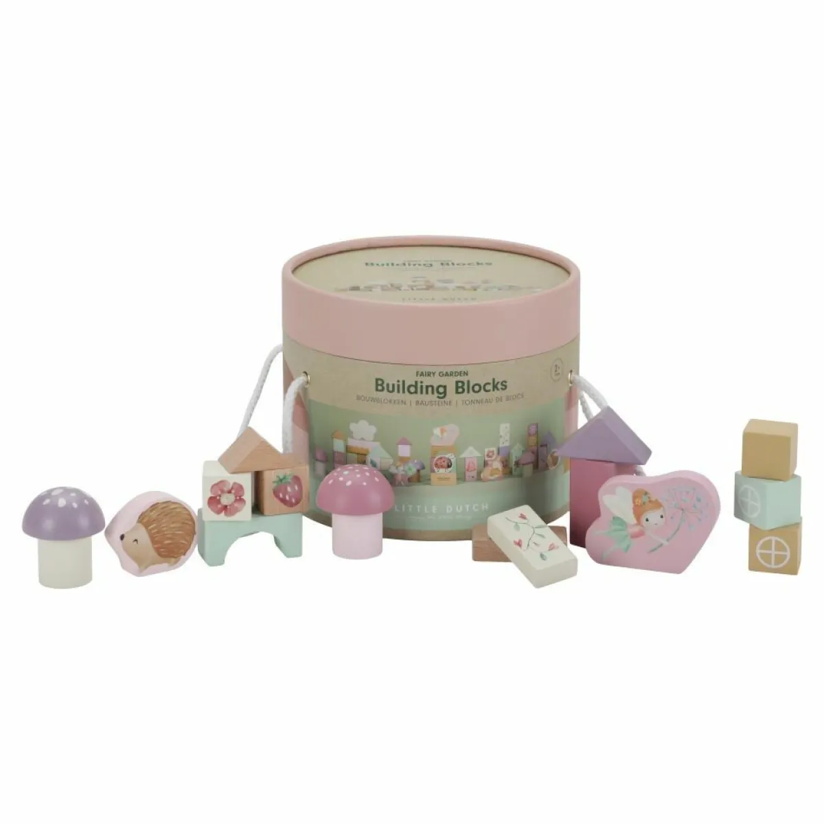 Little Dutch Houten Speelgoed|Overig * Bouwblokken Fairy Garden FSC Multicolor