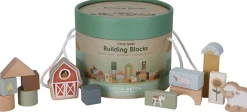 Little Dutch Houten Speelgoed|Overig * Bouwblokken Little Farm FSC Multicolor