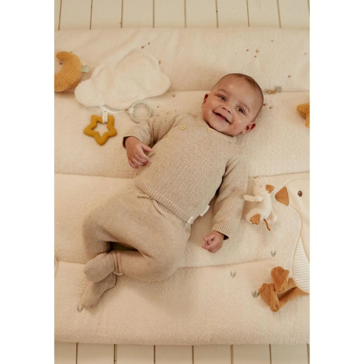 Little Dutch Boxkleden * Boxkleed Newborn Naturals Beige