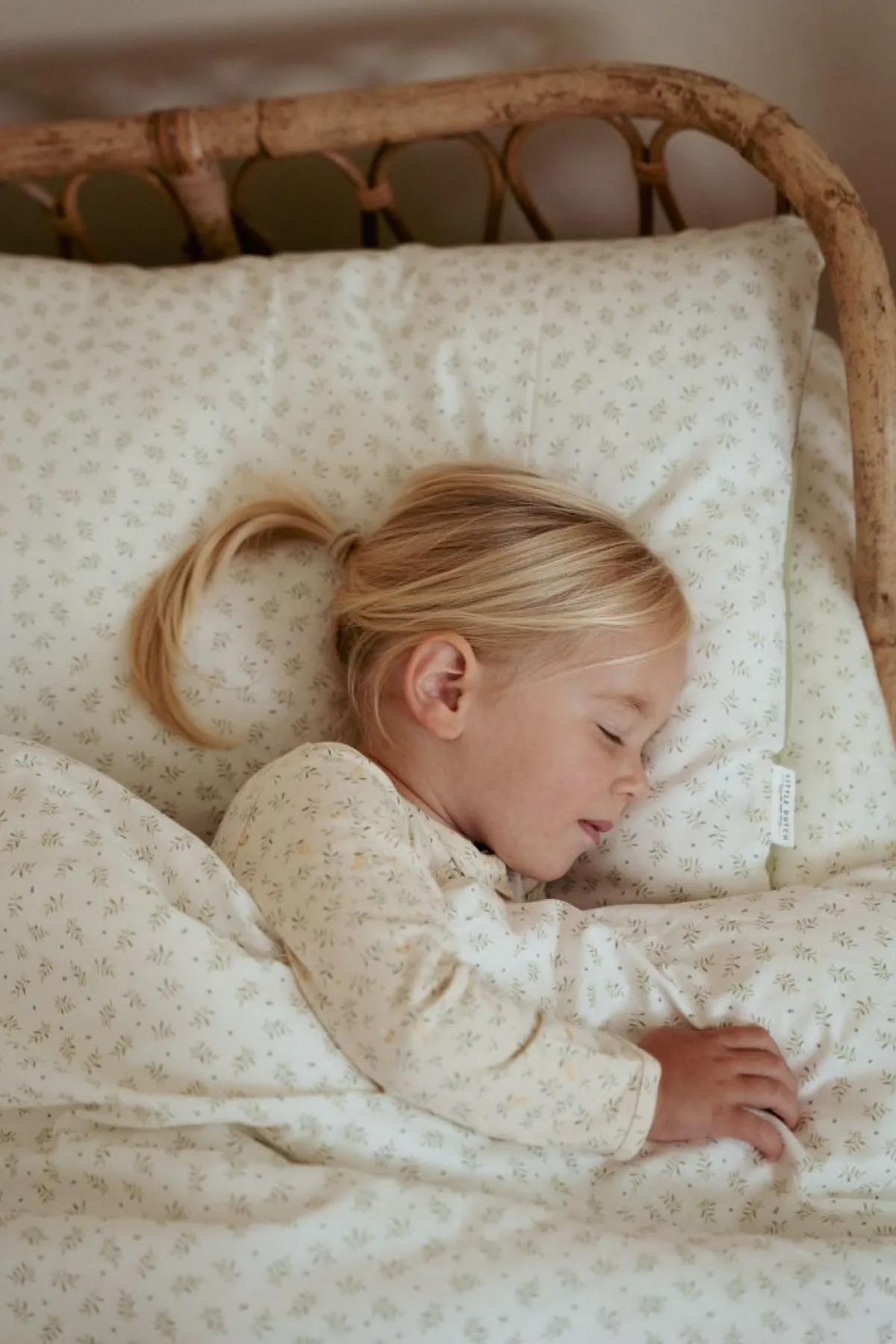 Little Dutch Bedtextiel * Dekbedovertrek Peuter Blueberry Leaves Groen