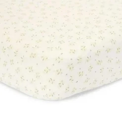Little Dutch Bedtextiel * Hoeslaken Ledikant Blueberry Leaves Groen