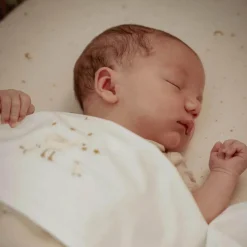 Little Dutch Bedtextiel * Hoeslaken Peuterbed Moon & Stars Wit