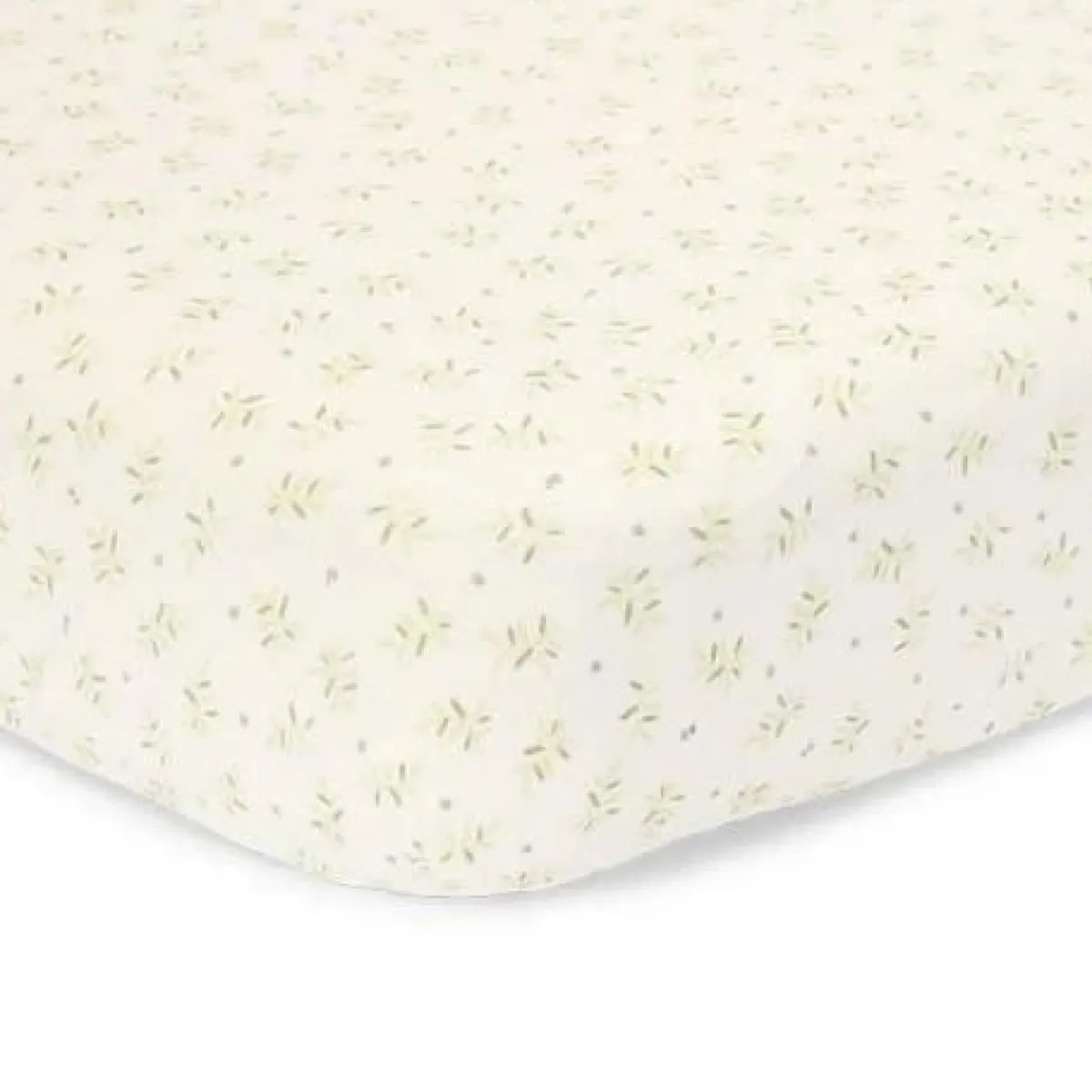 Little Dutch Bedtextiel * Hoeslaken Wieg Blueberry Leaves Groen Wit