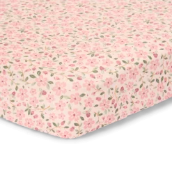 Little Dutch Bedtextiel * Hoeslaken Wieg Fairy Floral Roze