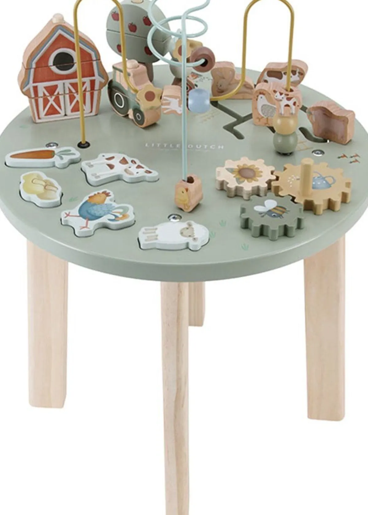 Little Dutch Houten Speelgoed|Overig * Houten Activiteitentafel Little Farm FSC Multicolor