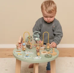 Little Dutch Houten Speelgoed|Overig * Houten Activiteitentafel Little Farm FSC Multicolor