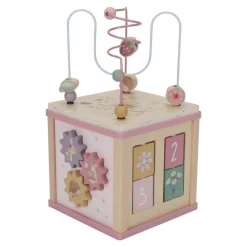 Little Dutch Houten Speelgoed|Overig * Houten Activiteitenkubus Fairy Garden FSC Roze