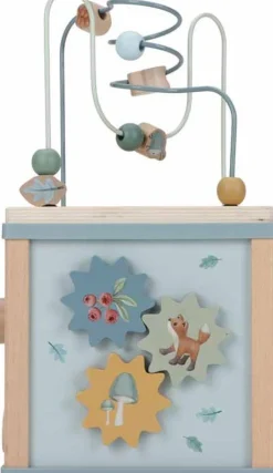 Little Dutch Houten Speelgoed|Overig * Houten Activiteitenkubus Forest Friends FSC Roze