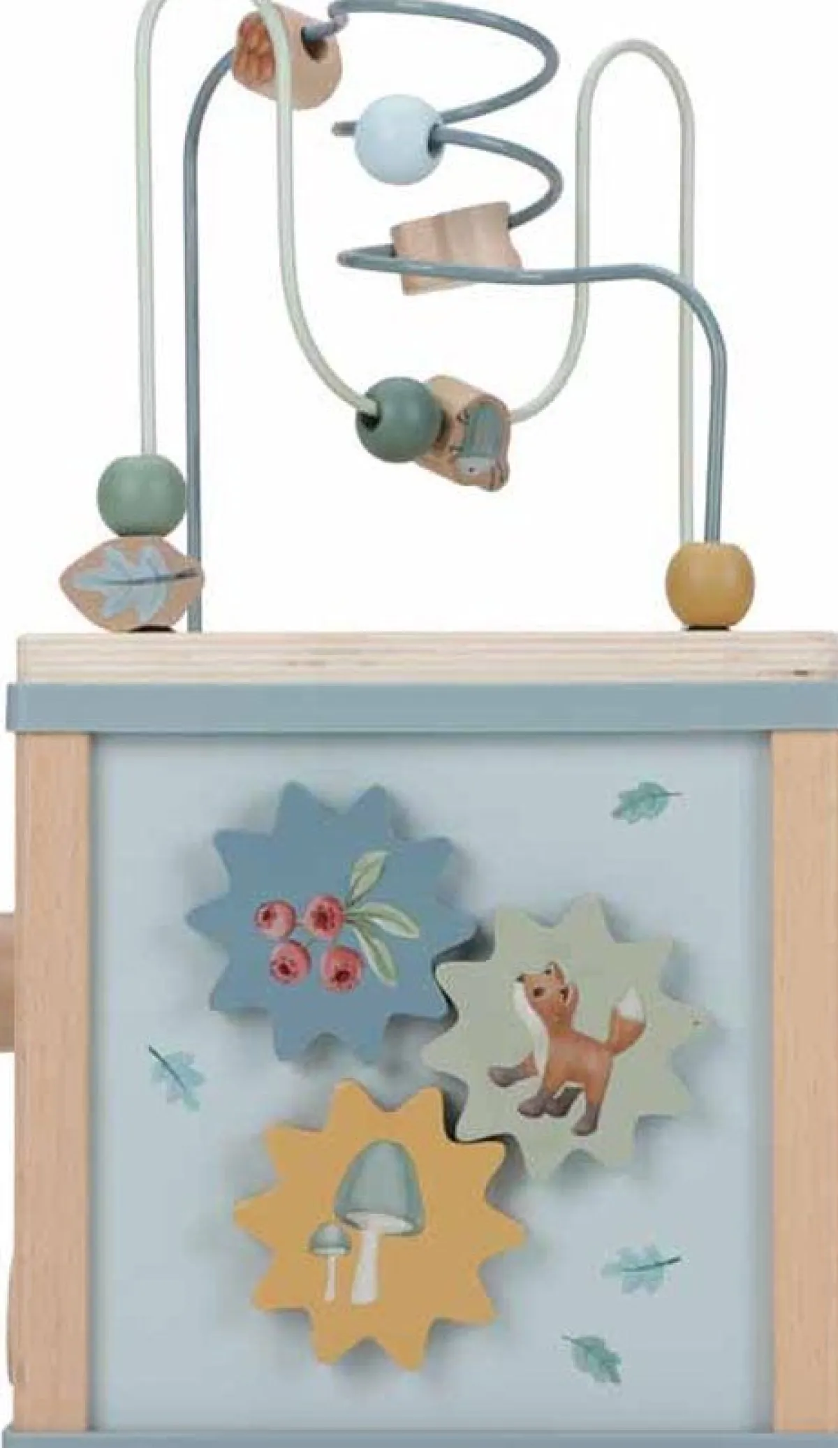 Little Dutch Houten Speelgoed|Overig * Houten Activiteitenkubus Forest Friends FSC Roze