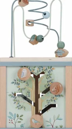 Little Dutch Houten Speelgoed|Overig * Houten Activiteitenkubus Forest Friends FSC Roze