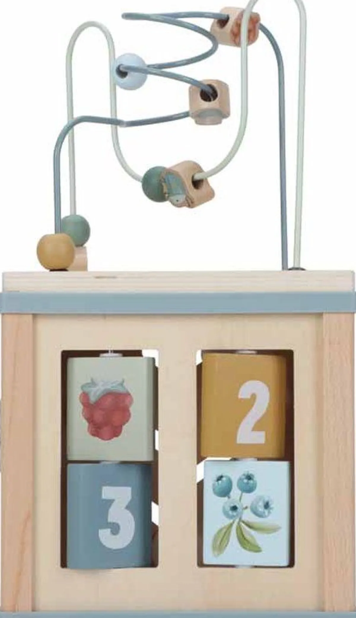 Little Dutch Houten Speelgoed|Overig * Houten Activiteitenkubus Forest Friends FSC Roze