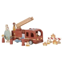 Little Dutch Houten Speelgoed * Houten Brandweerwagenset FSC