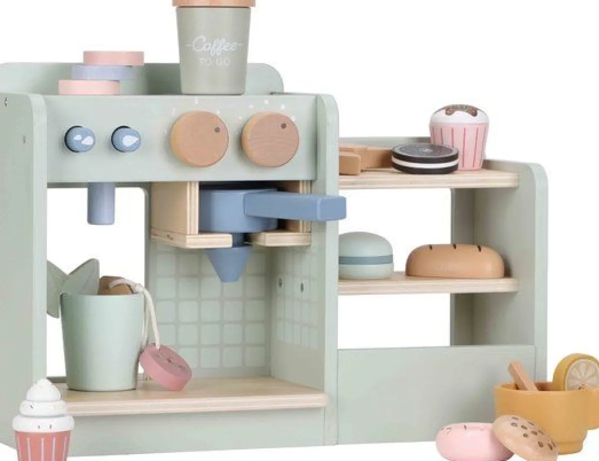 Little Dutch Houten Speelgoed * Houten Koffiehoek Mint FSC Multicolor
