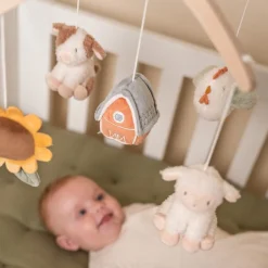 Little Dutch Muziek Mobiles * Houten Muziekmobiel Little Farm Naturel