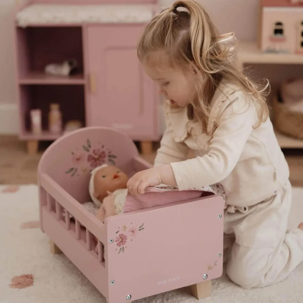 Little Dutch Houten Speelgoed * Houten Poppenbed FSC